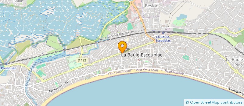 localisation de l'entreprise LES BAINS CANINS DE LOUNA à LA BAULE-ESCOUBLAC