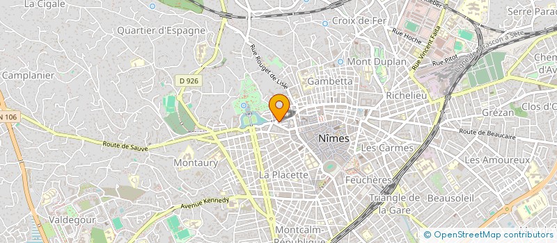 localisation de l'entreprise LES BAINS DE CELINE à NIMES