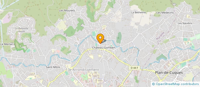 localisation de l'entreprise LES BAINS DE CHATEAU à MARSEILLE