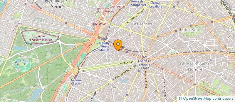 localisation de l'entreprise LES BAINS DE FOCH  PARIS