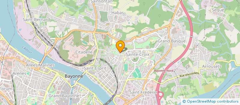 localisation de l'entreprise LES BAINS DE LAUGA à BAYONNE