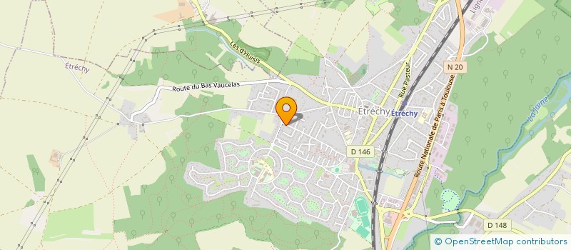 localisation de l'entreprise LES BAINS DE LINAFREDINE  ETRECHY