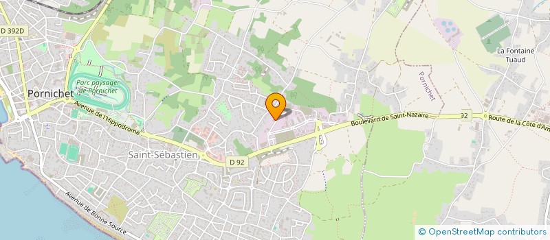 localisation de l'entreprise LES BAINS DE MER  LA BAULE-ESCOUBLAC