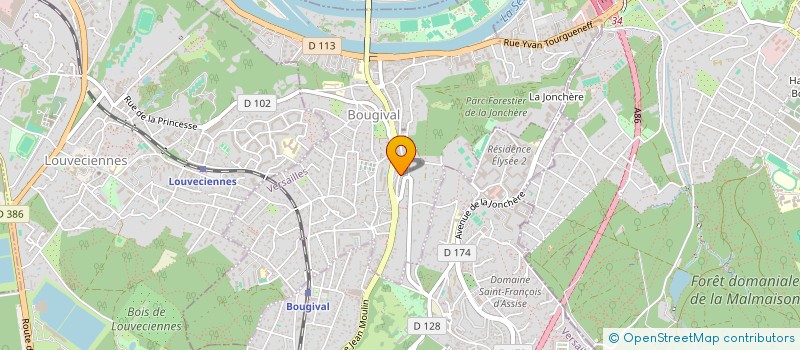 localisation de l'entreprise LES BAINS DE ROMEO à BOUGIVAL