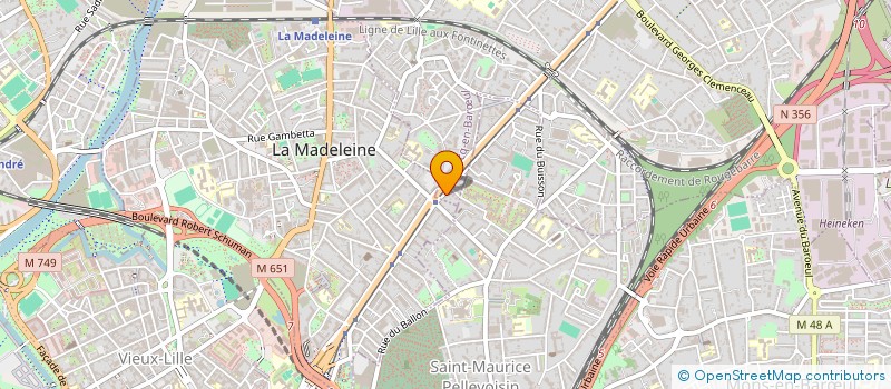 localisation de l'entreprise LES BAINS DE SAINT-MAUR  MARCQ-EN-BARUL