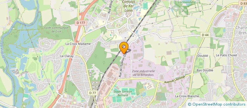localisation de l'entreprise LES BAINS DELMER  BRUZ