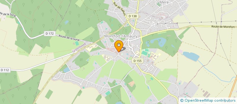 localisation de l'entreprise LES BAINS DOUCHES  MONTFORT-L'AMAURY