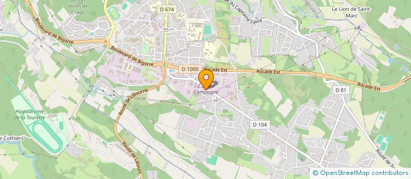 localisation de l'entreprise LES BAINS DU DESERT  PUYMOYEN