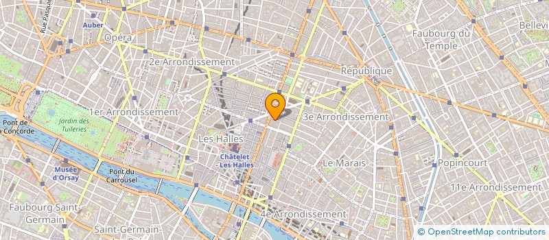 localisation de l'entreprise LES BAINS GUERBOIS  PARIS