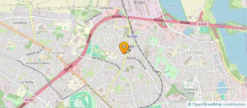 localisation de l'entreprise LES BAINS MALINS  BRUGES