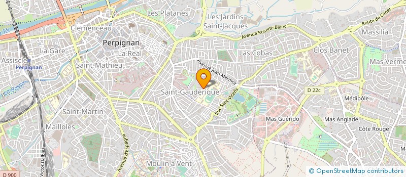 localisation de l'entreprise LES BAINS OSIRIS à PERPIGNAN