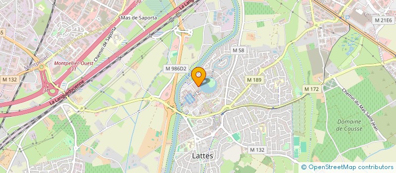 localisation de l'entreprise LES BAINS TOULOUSAINS à LATTES