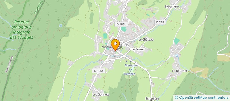 localisation de l'entreprise LES BAKERIES D'AUTRANS  AUTRANS-MEAUDRE EN VERCORS
