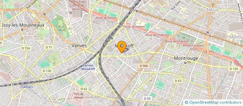 localisation de l'entreprise LES BAL'FETEURS  MALAKOFF