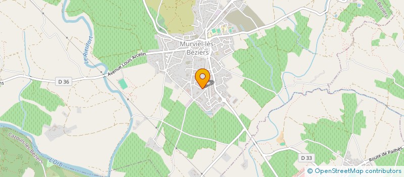 localisation de l'entreprise LES BALABOUILLES à MURVIEL-LES-BEZIERS