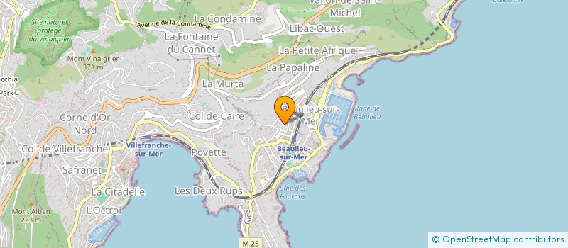 localisation de l'entreprise LES BALADES D'ANTOINE  BEAULIEU-SUR-MER