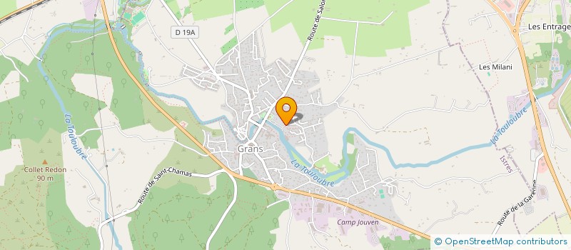 localisation de l'entreprise LES BALADES DES GRANSOIS HEUREUX  GRANS