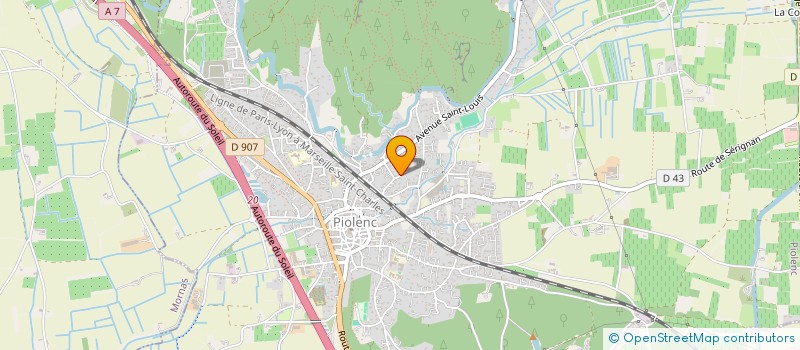 localisation de l'entreprise LES BALADES DU BONHEUR  PIOLENC