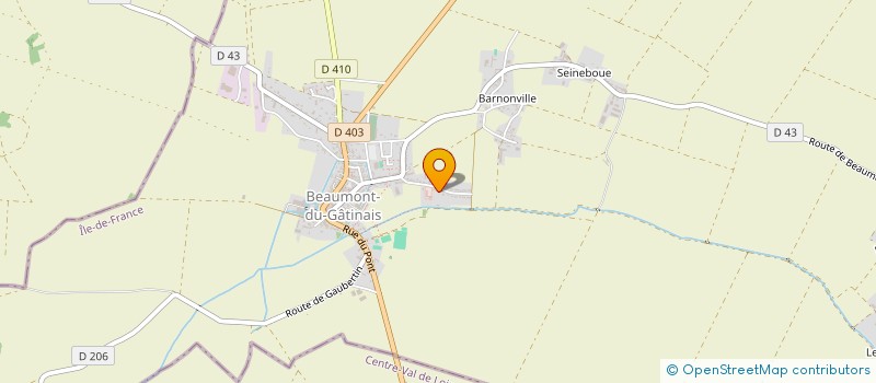 localisation de l'entreprise LES BALADES DU JEUDI  BEAUMONT-DU-GATINAIS