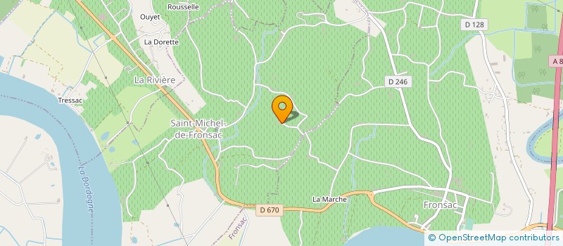 localisation de l'entreprise LES BALADES FLEURIES  SAINT-MICHEL-DE-FRONSAC