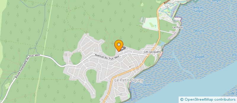 localisation de l'entreprise LES BALADES TCHANQUEES à LEGE-CAP-FERRET