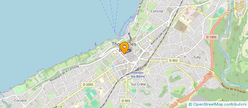 localisation de l'entreprise LES BALADINES à THONON LES BAINS