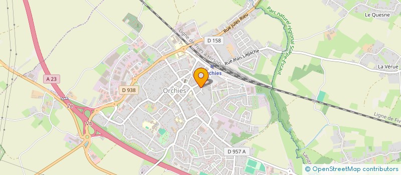 localisation de l'entreprise LES BALADINS  ORCHIES