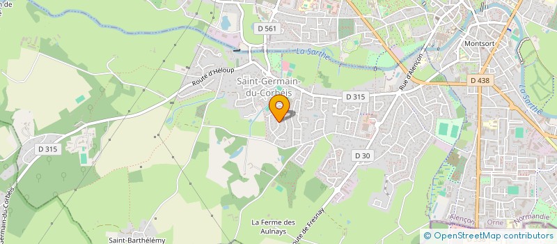 localisation de l'entreprise LES BALADINS CORBENOIS à SAINT-GERMAIN-DU-CORBEIS