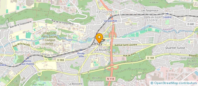 localisation de l'entreprise LES BALADINS D ORSAY à ORSAY