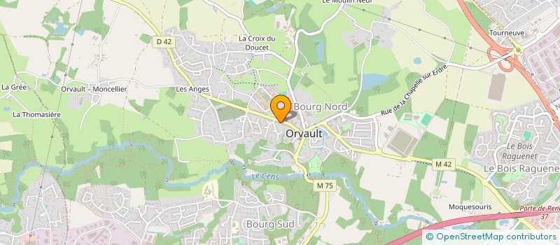 localisation de l'entreprise LES BALADINS D'ORVAULT à ORVAULT