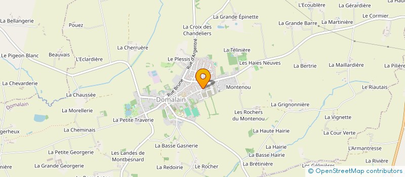 localisation de l'entreprise LES BALADINS DE L AMITIE  DOMALAIN