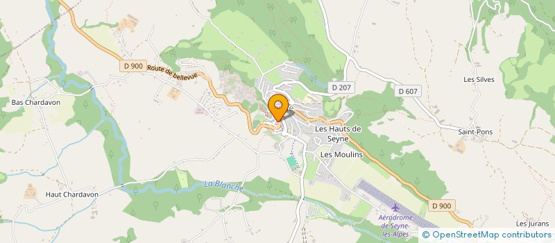 localisation de l'entreprise LES BALADINS DE LA BLANCHE  SEYNE