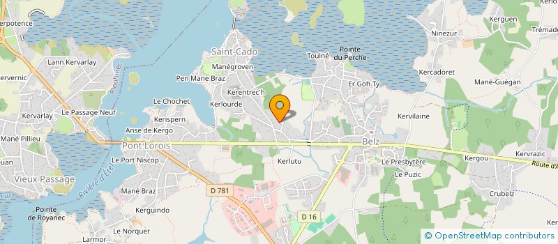 localisation de l'entreprise LES BALADINS DE LA RIA  BELZ