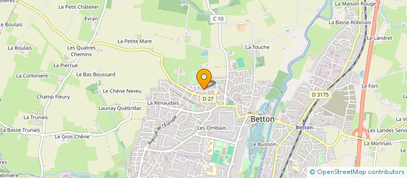 localisation de l'entreprise LES BALADINS DE LANVEZHON  BETTON