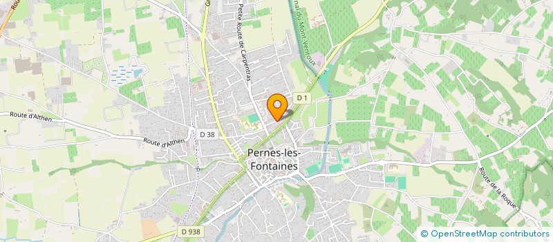 localisation de l'entreprise LES BALADINS DES FONTAINES à PERNES-LES-FONTAINES