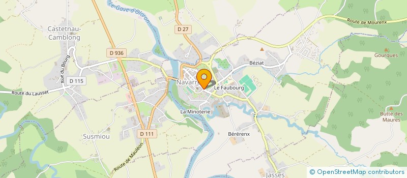 localisation de l'entreprise LES BALADINS DES GAVES  NAVARRENX