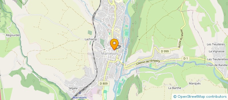 localisation de l'entreprise LES BALADINS DU CLOS DORE  MARVEJOLS