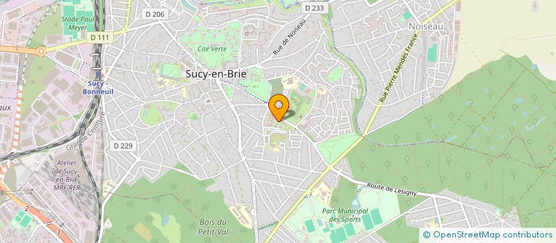localisation de l'entreprise LES BALADINS DU VAL DE MARNE à SUCY-EN-BRIE