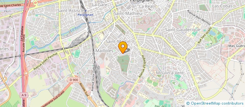 localisation de l'entreprise LES BALADINS DU VALLESPIR à PERPIGNAN