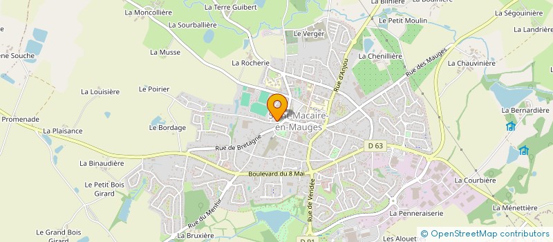 localisation de l'entreprise LES BALADINS MACAIROIS à SEVREMOINE