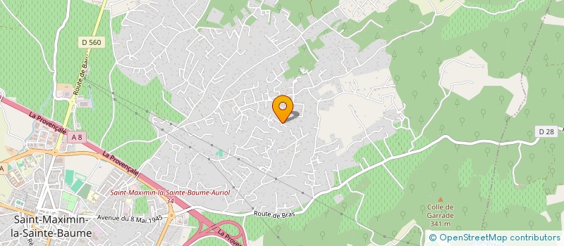 localisation de l'entreprise LES BALADINS MAXIMINOIS à SAINT-MAXIMIN-LA-SAINTE-BAUME