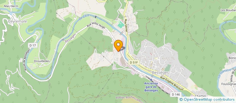 localisation de l'entreprise LES BALADINS SEJOURS ET VACANCES ADAPTEES à BESSEGES
