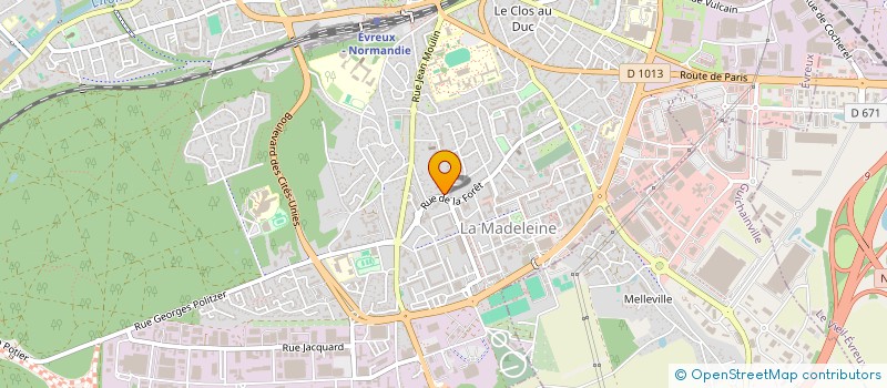 localisation de l'entreprise LES BALAFONS  EVREUX