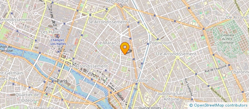 localisation de l'entreprise LES BALANDRINS  PARIS