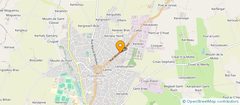 localisation de l'entreprise LES BALAYEURS à PLABENNEC