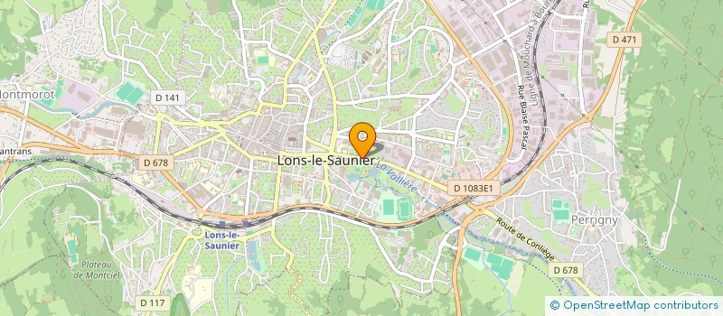 localisation de l'entreprise LES BALCONS ALIMENTATION  LONS-LE-SAUNIER