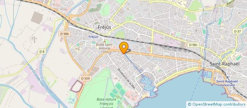 localisation de l'entreprise LES BALCONS D'AZUR à FREJUS