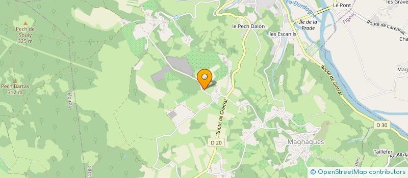 localisation de l'entreprise LES BALCONS DE CARENNAC  CARENNAC