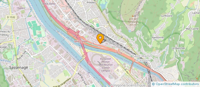 localisation de l'entreprise LES BALCONS DE L'ADRET à GRENOBLE