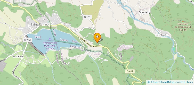 localisation de l'entreprise LES BALCONS DE L'AIGUILLE  SOREZE